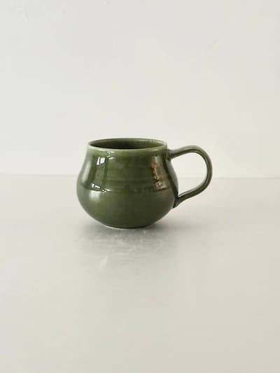【美品】　小谷田潤　オリーブ　マグカップ　 画像1