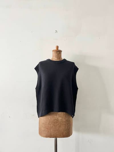 【美品】PAL'LAS PALACE　コットンニットベスト 画像1