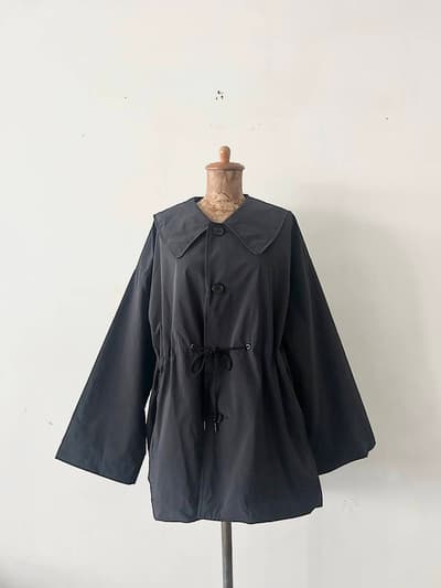 【未使用】ORCIVAL   中綿ビッグカラーブルゾン　ダークネイビー 画像1
