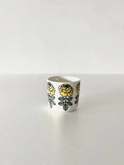 【美品】北欧　marimekko　VIHKIRUUSU ラテマグ　イエロー  画像1