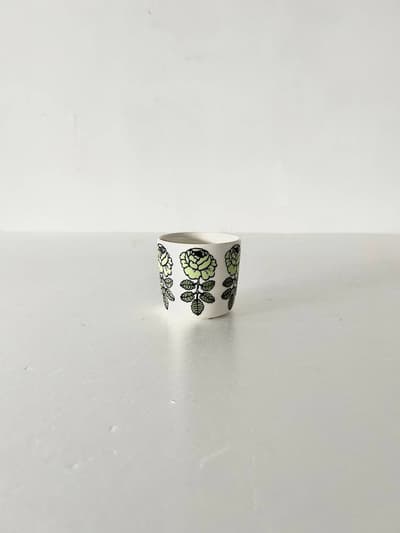 【美品】北欧　marimekko　VIHKIRUUSU ラテマグ　グリーン  画像1