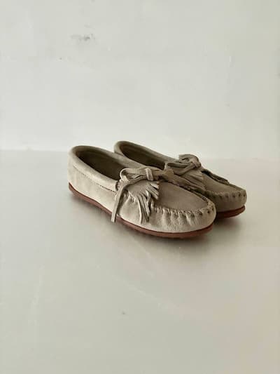【未使用】MINNETONKA　KILTY STONE　スウェードモカシン　23cm　 画像1