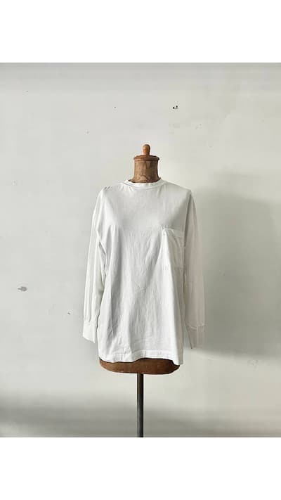 【美品】gicipi　白　ポケット長袖カットソー　サイズ3　  画像1