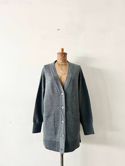 【美品】SLOBE IENA　ウォッシャブルミラノリブカーディガン　 画像1