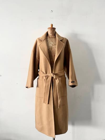 na.e　バックタックロングコート　ウール　カシミヤ　 画像1