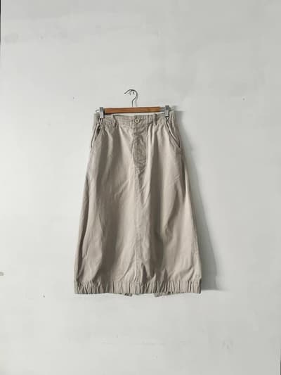 【美品】45R　おこめチノのチーゴスカート　蕎麦 画像1