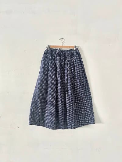 【美品】ARMEN CAMBRIC SMALL FLOWER PRINT EASY GATHERED SKIRT 画像1