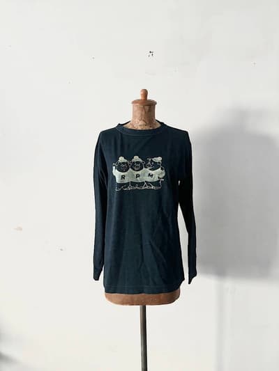 【美品】45R　インディゴ　天竺908スリーピギーズpt　藍 画像1