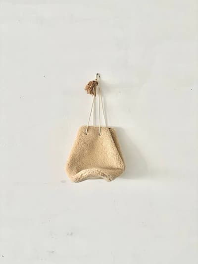 【美品】ODDS　ボア　巾着BAG　2WAY　 画像1