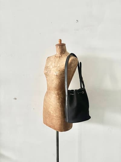 Bredy　ツイルワンショルダー巾着ミニバッグ　CALDER MINI　ブラック　 画像1