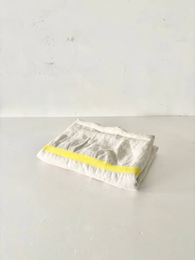 【北欧】 Lapuan Kankurit 　 USVA リネンマルチタオル ブランケット  イエロー 95x180cm 　 画像1