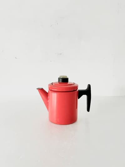 【北欧ヴィンテージ】Finel　オリジナル　コーヒーポット　Sサイズ　赤　レッド 画像1