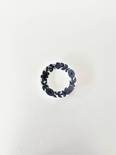 【北欧ヴィンテージ】GUSTAVSBERG   Bla Aster   17cmプレート　スティグリンドベリ　② 画像1