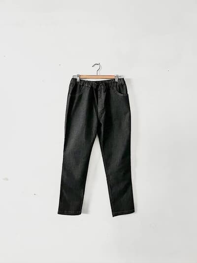 【未使用】homeworking　イージーデニムパンツ　フリーサイズ 画像1