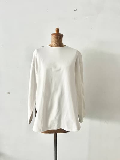 yori　 ぬくぬくteeブラウス ホワイト　 画像1