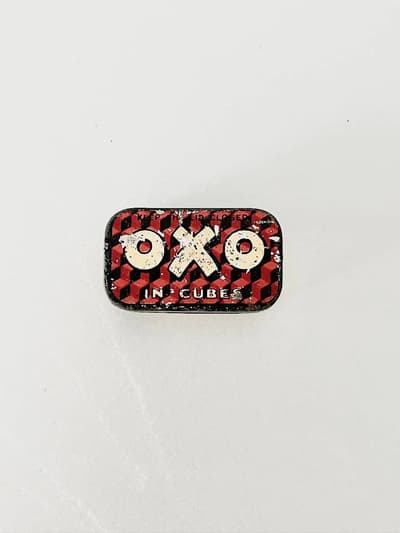 【イギリスヴィンテージ】OXO缶　キューブ缶 画像1
