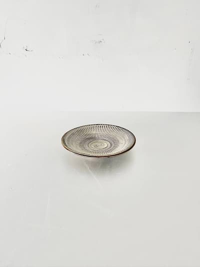 【民藝】小鹿田焼　18.5cm　プレート 画像1