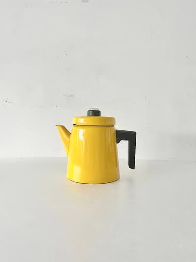 【北欧ヴィンテージ】Finel　オリジナル　コーヒーポット　Mサイズ　　黄色　イエロー 画像1