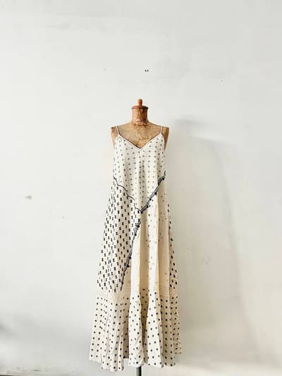 ZARA　刺繍キャミソールドレス　インド製 画像1