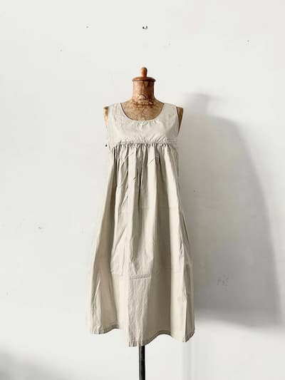 smock　切り替えギャザーコットンワンピース　サイズ36 画像1
