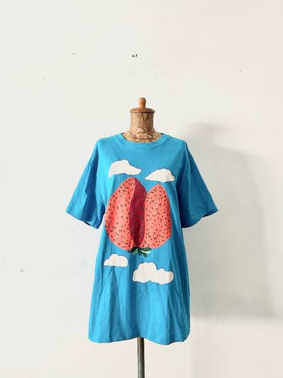 【北欧】Marimekko Kioski　Tシャツ　イチゴ 画像1