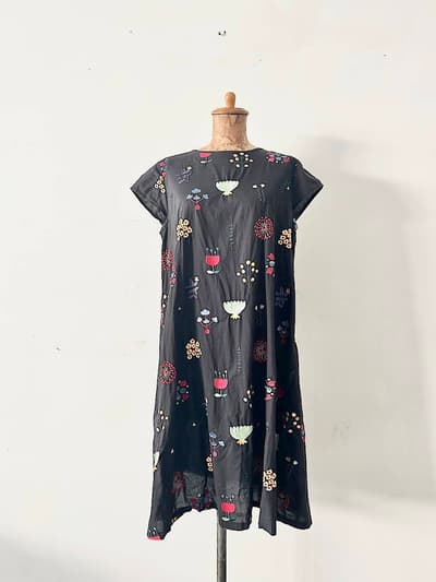 bulle de savon　野山刺繍ワンピース　フリーサイズ 画像1