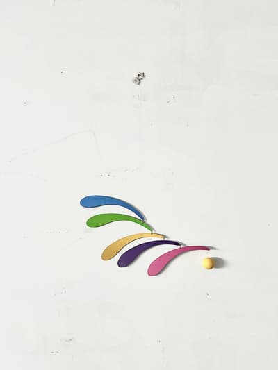 【北欧】美品　Flensted Mobiles　flowing Rhythm Rainbow　モビール 画像1