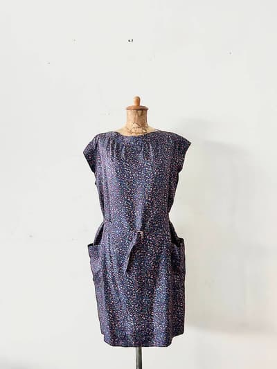 【美品】A.P.C　シルクワンピース　ウエストベルト　サイズXS 画像1