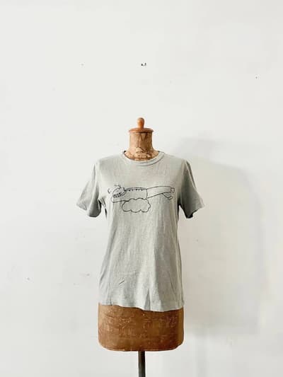 mina perhonen　刺繍Tシャツ　カットソー　サイズS 画像1