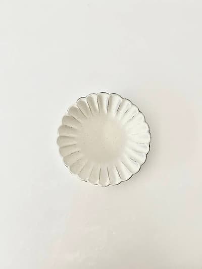 【美品】石岡信之　花皿　6寸皿　① 画像1