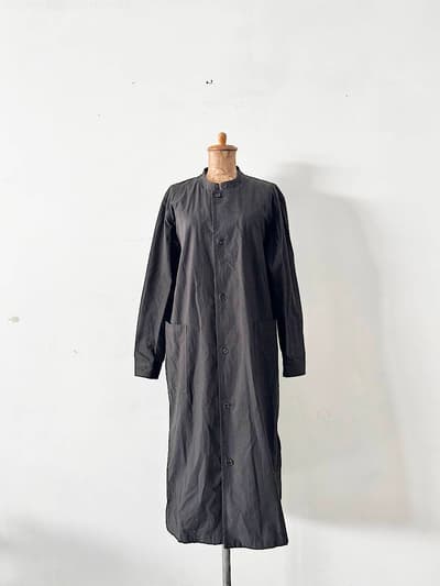 THE HINOKI　バンドカラーコート　スミクロ　サイズ０ 画像1