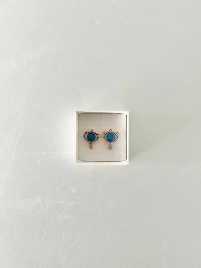 【美品】H.P.FRANCE　ピアス　涙　目　 画像1