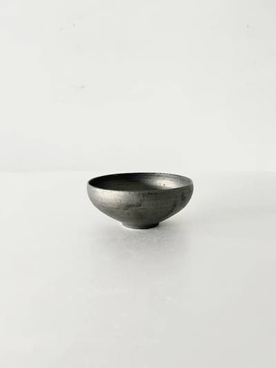 【未使用】藤田千絵子　黒土　サラダボウル　2 画像1