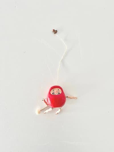 ヤチコダルマ　ぶらぶら達磨　張り子 画像1
