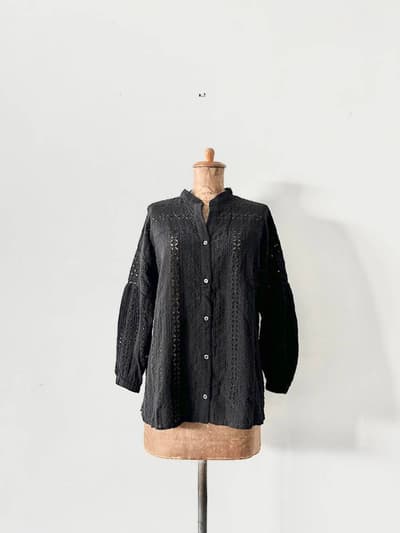 green label relaxing　INDIA レース ブラウス 画像1