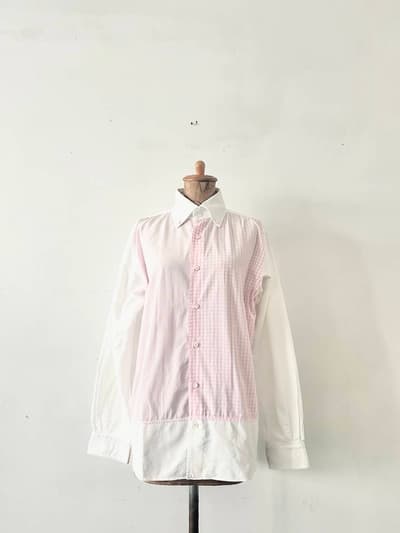 MORIKAGE SHIRT KYOTO　ストライプ　チェック　サイズМ 画像1