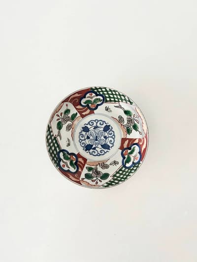 【骨董】古伊万里　色絵　皿　5.5寸皿　④ 画像1