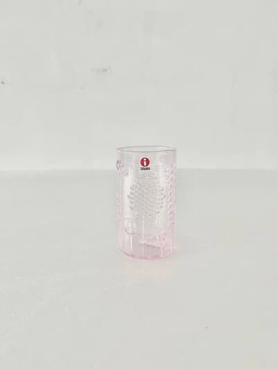 【未使用】Iitala　ピンク フローラ 23cl タンブラー　① 画像1