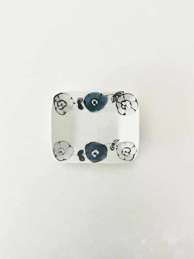 【美品】久谷青窯　高原真由美　長方皿　２　 画像1