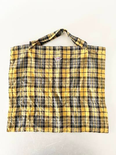 【美品】ALDIN　リネン　タータンチェックバッグ 画像1