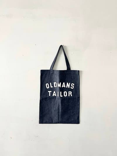 【美品】R&D.M.Co-　OLDMAN’S TAILOR　デニム　ロゴトートバッグ 画像1