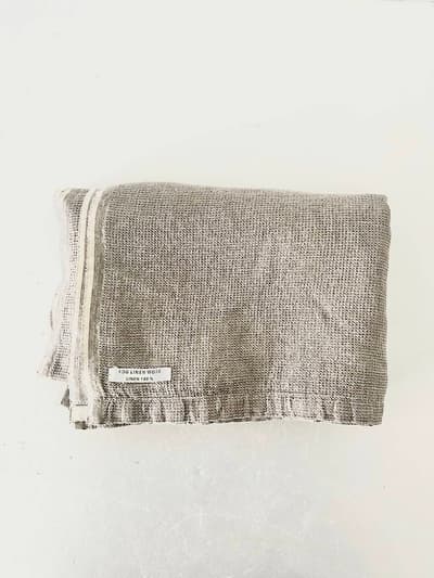 【美品】fog linen work　リネンウォッシュワッフルタオルケット　② 画像1