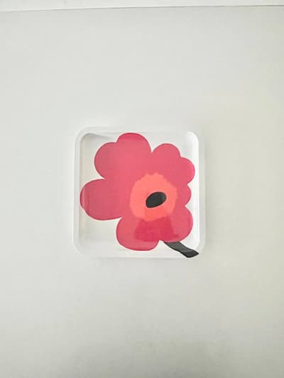 【北欧】廃盤　marimekko　Unikko　メラミンプレート　 画像1
