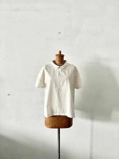 prit　製品染め　コットンブラウス　ナチュラル　  画像1