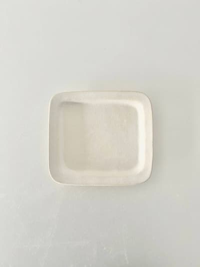 【美品】柴田睦子　四角皿 画像1