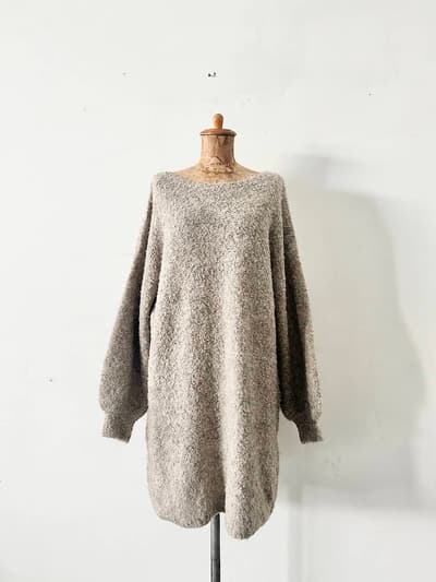 LEPSIM　3.5ゲージブークレミニニットワンピース 画像1