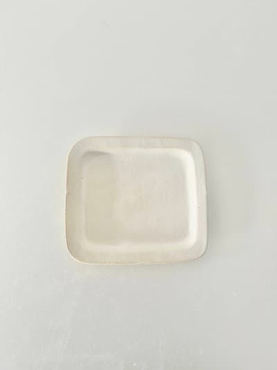 【美品】柴田睦子　四角皿　③ 画像1