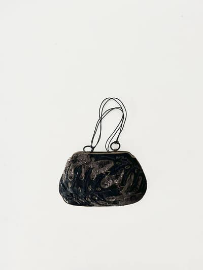【美品】JAMIN PUECH　パーティーバッグ　スパンコール刺繍　フランス 画像1