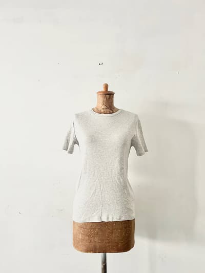 【美品】PETIT BATEAU　クルーネック半袖Ｔシャツ　サイズM 画像1