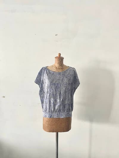 mina perhonen　ripple marks　コットンブラウス　サイズ38  画像1